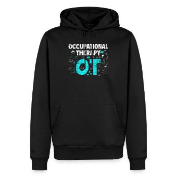 Ergotherapeut Ergotherapie - Männer Premium Bio Hoodie - Schwarz - Vorne - Nico (187cm)