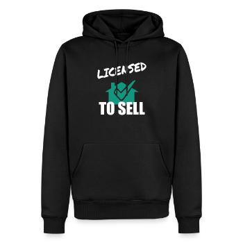 Makler Immobilienmakler Verkäufer Geschenk - Männer Premium Bio Hoodie - Schwarz - Vorne - Nico (187cm)