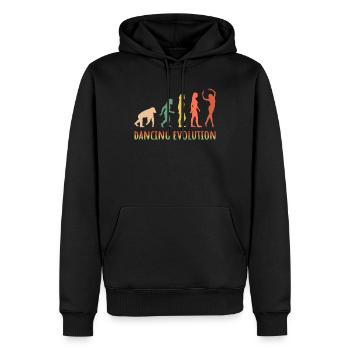 dancing evolution tanz tanzen entwicklung frauen - Männer Premium Bio Hoodie - Schwarz - Vorne - Nico (187cm)