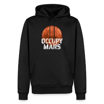 Occupy Mars Mission Vers Mars Espace Cadeau - Sweat à capuche Premium bio Homme - noir - Devant - Nico (187cm)