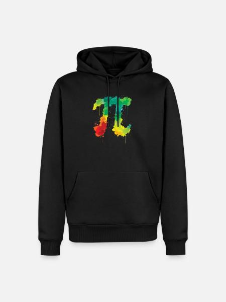 Pi, Symbol, Mathe, Unendlichkeit, Irrationale Zahl - Herre Premium økologisk hoodie - sort