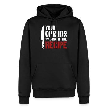 Chefkoch & Küchen Hobby Koch Geschenke - Männer Premium Bio Hoodie - Schwarz - Vorne - Nico (187cm)