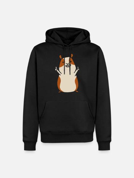 guinea pig - Men’s Premium Organic Hoodie - black