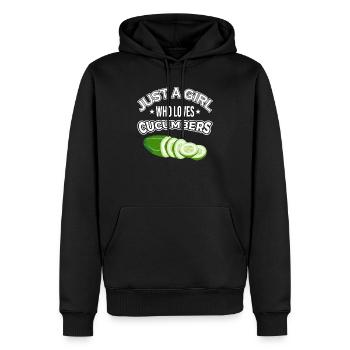 das ist mein menschenkostüm gurke gurken cucumber - Männer Premium Bio Hoodie - Schwarz - Vorne - Nico (187cm)