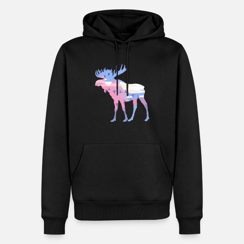 Élan - Sweat à capuche Premium bio Homme - noir