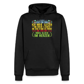Ich bin Erzieherin im Kindergarten - Männer Premium Bio Hoodie - Schwarz - Vorne - Nico (187cm)