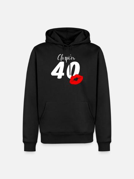 40th birthday - Men’s Premium Organic Hoodie - black