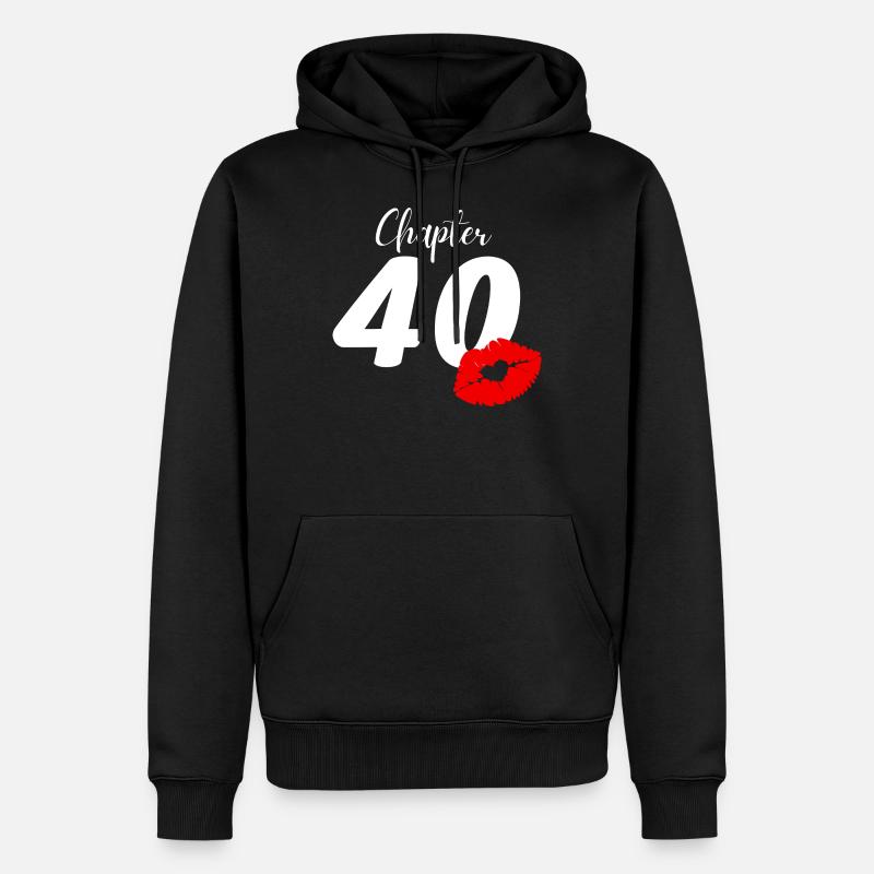 40e anniversaire - Sweat à capuche Premium bio Homme - noir