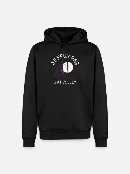 Je Peux Pas J'Ai Volley - Sweat à capuche Premium bio Homme - noir