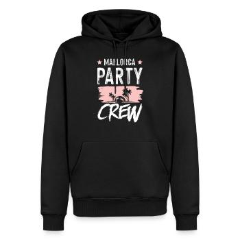 Mallorca Party Crew - Männer Premium Bio Hoodie - Schwarz - Vorne - Nico (187cm)