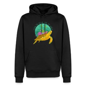 Animal meer tierschützer ocean fisch - Männer Premium Bio Hoodie - Schwarz - Vorne - Nico (187cm)