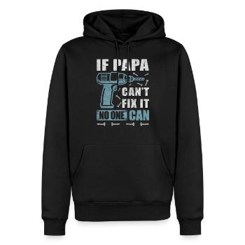 If Papa Can't Fix It Craftsman DIY Funny - Men’s Premium Organic Hoodie - black - Front - Nico (187cm)