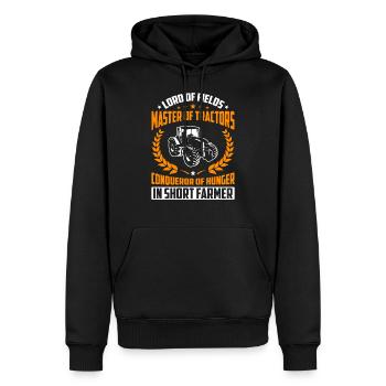 Lustige Traktor Landwirt & Bauern Gechenk - Männer Premium Bio Hoodie - Schwarz - Vorne - Nico (187cm)