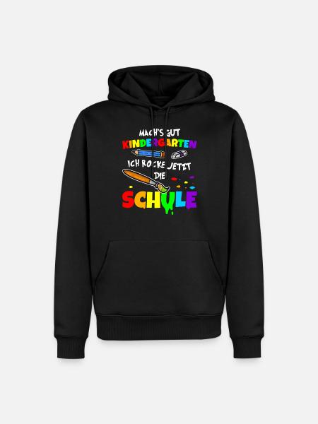 Einschulung Schulkind 2024 Erster Schultag Kinder - Männer Premium Bio Hoodie - Schwarz