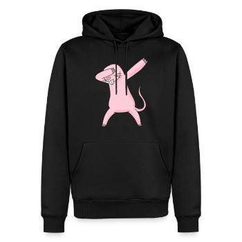 Dabbing nue moue rat Naked Mole cadeau - Sweat à capuche Premium bio Homme - noir - Devant - Nico (187cm)