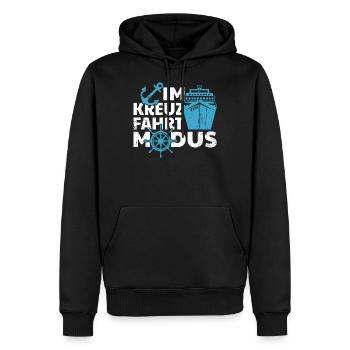 Kreuzfahrt Modus Schiff - Männer Premium Bio Hoodie - Schwarz - Vorne - Nico (187cm)