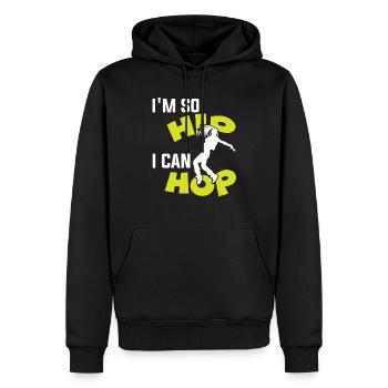 hip hop breakdance - Männer Premium Bio Hoodie - Schwarz - Vorne - Nico (187cm)