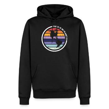 there is no planet b - Sweat à capuche Premium bio Homme - noir - Devant - Nico (187cm)