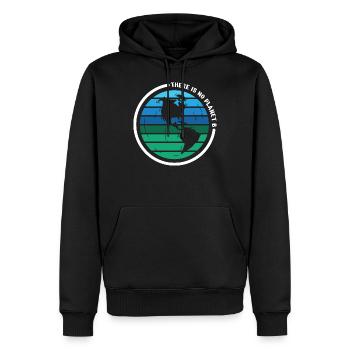 there is no planet b - Sweat à capuche Premium bio Homme - noir - Devant - Nico (187cm)
