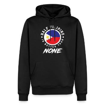 Philippines Origine Semi-Filipino Filipina - Sweat à capuche Premium bio Homme - noir - Devant - Nico (187cm)