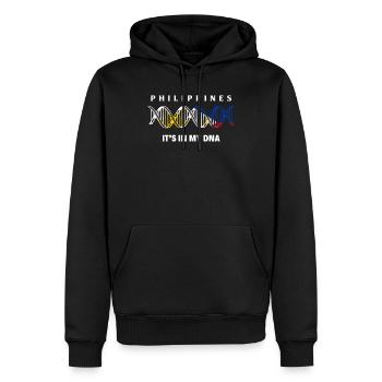 Philippines - Sweat à capuche Premium bio Homme - noir - Devant - Nico (187cm)