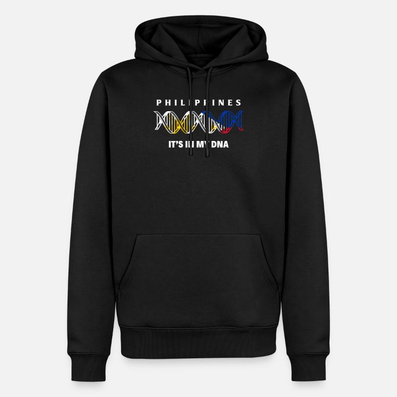 Philippines - Sweat à capuche Premium bio Homme - noir