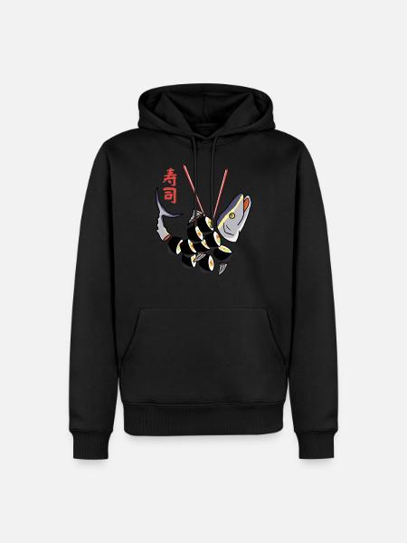 Tuna Sushi - Men’s Premium Organic Hoodie - black