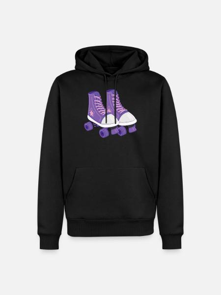roller-skate - Men’s Premium Organic Hoodie - black