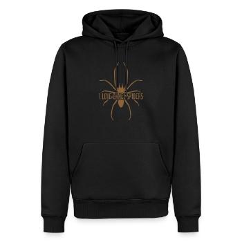 Spins spider I love camel spiders camel spider - Men’s Premium Organic Hoodie - black - Front - Nico (187cm)