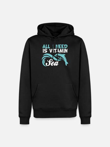 vitamin sea summer - Men’s Premium Organic Hoodie - black
