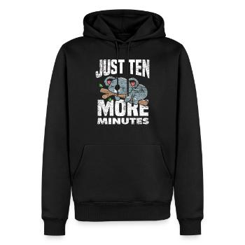 Koala Sleeping - Men’s Premium Organic Hoodie - black - Front - Nico (187cm)