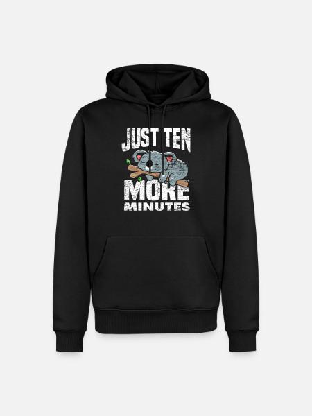 Koala sommeil - Sweat à capuche Premium bio Homme - noir