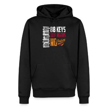 88 Tasten 10 Finger Keine Probleme Klavier - Männer Premium Bio Hoodie - Schwarz - Vorne - Nico (187cm)