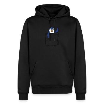 Pingouin - Sweat à capuche Premium bio Homme - noir - Devant - Nico (187cm)