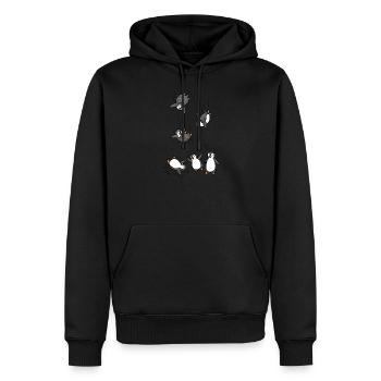 Pingouin - Sweat à capuche Premium bio Homme - noir - Devant - Nico (187cm)
