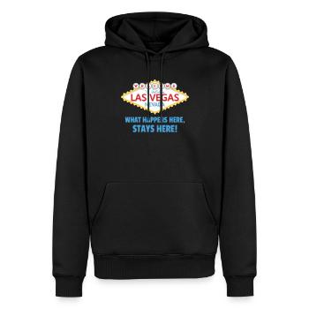 Bienvenue à Las Vegas Bouclier Nevada - Sweat à capuche Premium bio Homme - noir - Devant - Nico (187cm)