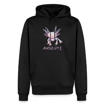 Axolotl Pet Lovers Gift - Men’s Premium Organic Hoodie - black - Front - Nico (187cm)