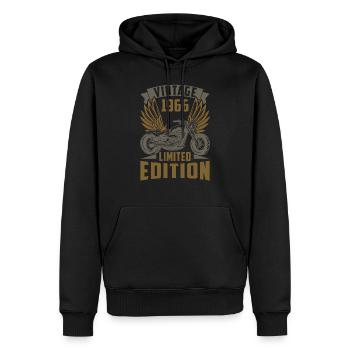 Motorradfahrer Motorrad Biker Geboren 1966 - Männer Premium Bio Hoodie - Schwarz - Vorne - Nico (187cm)