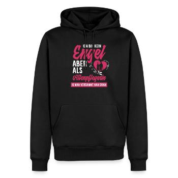 Pflegeberuf Spruch Geschenk Altenpflegerin - Männer Premium Bio Hoodie - Schwarz - Vorne - Nico (187cm)