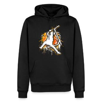 Scooter - Stuntscooter - Trottinette - Tretroller - Sweat à capuche Premium bio Homme - noir - Devant - Nico (187cm)