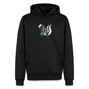 Monster Animals - Tronçonneuse Mouffette - Sweat à capuche Premium bio Homme - noir - Devant - Nico (187cm)
