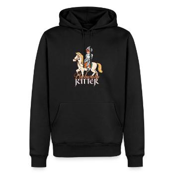 Ritter Junge - Nachwuchs Ritter - Männer Premium Bio Hoodie - Schwarz - Vorne - Nico (187cm)