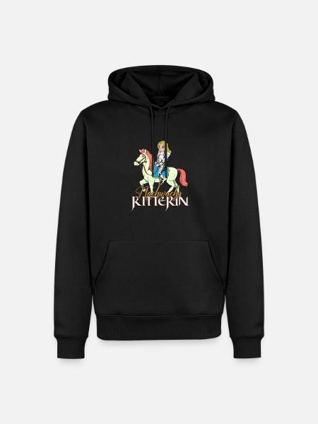 Ritter Mädchen - Nachwuchs Ritterin - Männer Premium Bio Hoodie - Schwarz