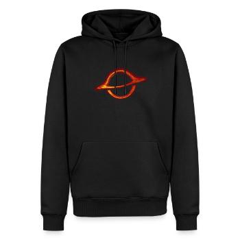 Trou noir - Sweat à capuche Premium bio Homme - noir - Devant - Nico (187cm)
