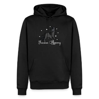 Amoureux des chevaux - Friesian Mommy - Sweat à capuche Premium bio Homme - noir - Devant - Nico (187cm)