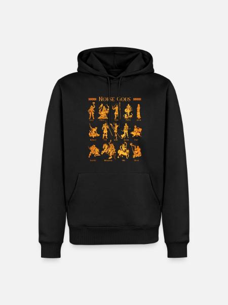 Nordische Götter - Herre Premium økologisk hoodie - sort