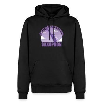 Saxophon Musikerin Instrument Saxophonistin - Männer Premium Bio Hoodie - Schwarz - Vorne - Nico (187cm)