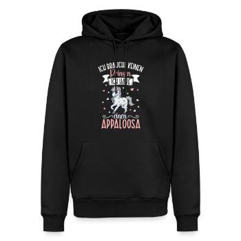 Ich brauche keinen Prinzen - Appaloosa - Männer Premium Bio Hoodie - Schwarz - Vorne - Nico (187cm)