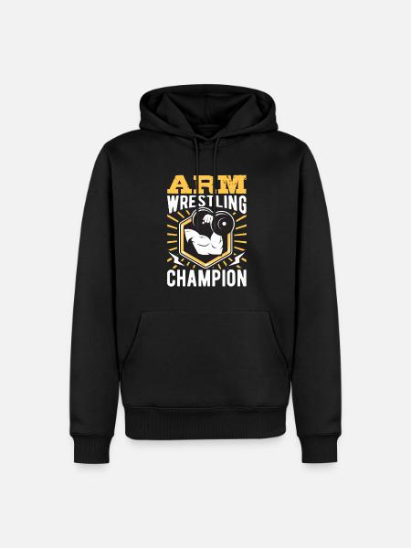 Arm Wrestling Champion - Men’s Premium Organic Hoodie - black
