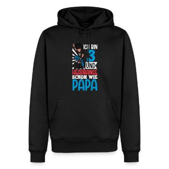 Ich bin 3 - Jungen Rocker - Männer Premium Bio Hoodie - Schwarz - Vorne - Nico (187cm)